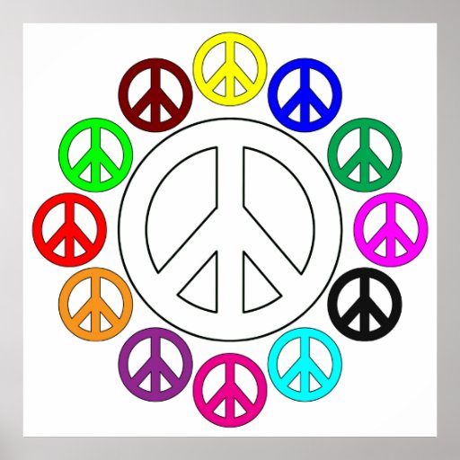 colorful-peace-signs-poster-zazzle