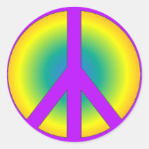 Colorful Peace Sticker