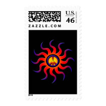 COLORFUL PEACE SUN POSTAGE