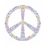 Colorful Peace Symbol Tee Shirts