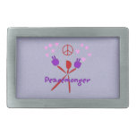 Colorful Peacemonger Belt Buckles