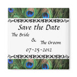 Colorful Peacock Save the Date Magnet Colorful Peacock Save the Date Magnet