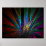 colorful peacock tail posters