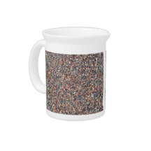 Colorful Pebble Stones Texture Beverage Pitcher