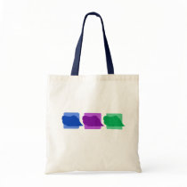 Colorful Pekingese Silhouettes bags