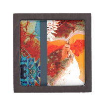 colorful Penguin Design Premium Keepsake Box