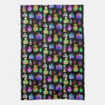 Colorful Perfume Bottles Pattern. Towel