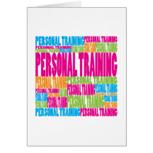 Colorful Personal Training Greeting Cards
