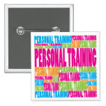 Colorful Personal Training Pinback Button