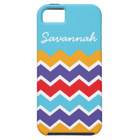 Colorful Personalized Chevron Zigzag Pattern Case iPhone 5 Cases