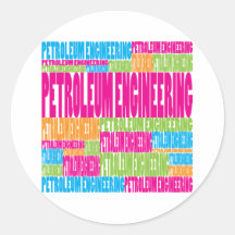 Colorful Petroleum Engineering Sticker