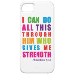Colorful Philippians 4:13 iPhone 5 Case