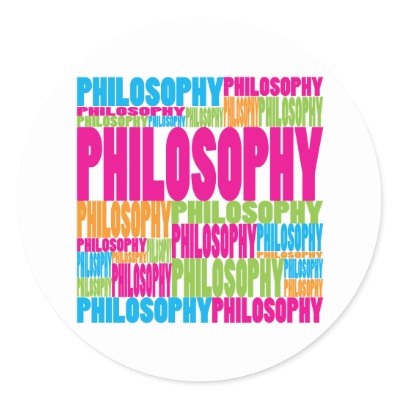 Colorful Philosophy Round Sticker