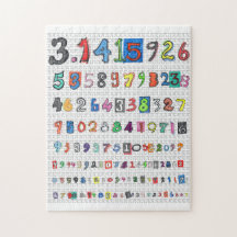 Colorful Pi Puzzles