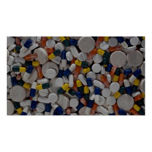 Colorful Pills Business Cards (back side)