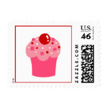 Colorful Pink Cupcake Postage