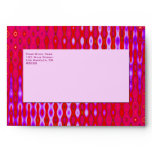 Colorful pink  pattern envelopes