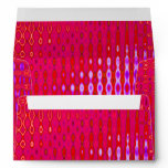 Colorful pink  pattern envelope