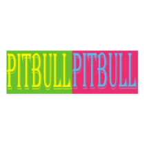 colorful pitbull bookmark business cards