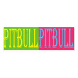 colorful pitbull bookmark business cards
