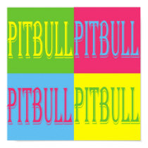colorful pitbull poster posters