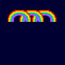 Colorful Pixel Art Rainbow T-shirt for Girls