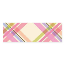 Colorful Plaid Profile Card profile cards