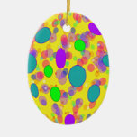 colorful pokka dots christmas ornament