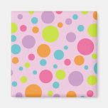 Colorful Polka Dots Magnet