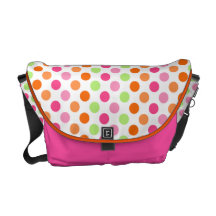 Colorful Polka Dots Messenger Bag