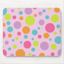 Colorful Polka Dots Mousepad by teeboutique Colorful Polka Dots Mousepad
