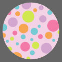 Colorful Polka Dots Sticker by teeboutique Colorful Polka Dots Sticker