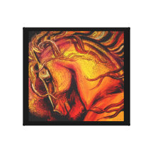 Colorful Pop Art Horse Canvas Print