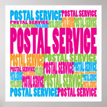 Colorful Postal Service Poster