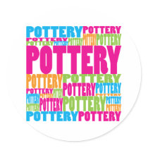 Colorful Pottery stickers