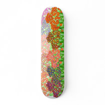 Colorful Primrose Garden Skateboard