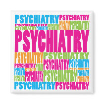 Colorful Psychiatry magnets