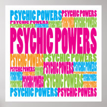 Colorful Psychic Powers Poster