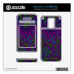 Colorful purple green spots abstract kyocera x-tc skins