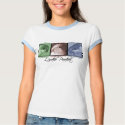 Colorful Quaker Parakeet Women's Ringer Teeshirt by MenagerieMayhem Colorful Quaker Parakeet Women's Ringer Teeshirt