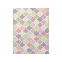 Colorful quatrefoil pattern memo notepads