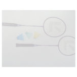 Colorful racquets and birds personalized letterhead