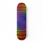 Colorful Radial Design: Skateboard