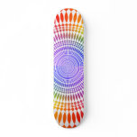 Colorful Radial Design: Skateboard