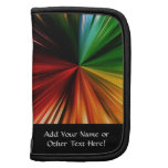 Colorful Rainbow Burst Abstract Digital Art Design Folio Planner