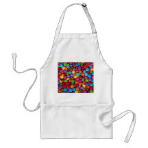 Colorful rainbow candy sweets aprons
