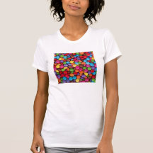 Colorful rainbow candy sweets t-shirts