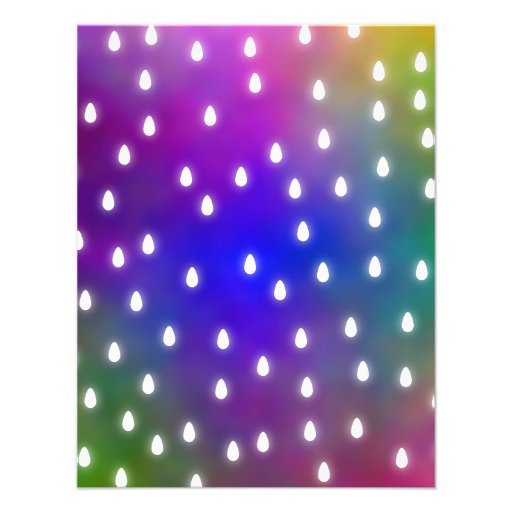 Multi Colored Raindrops