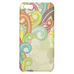 colorful rainbow color retro swirls design iPhone 5C cover