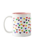Colorful Rainbow Hearts Mug